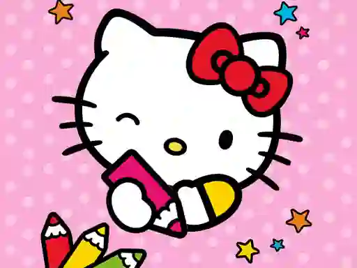 Joc Color By Number With Hello Kitty on-line