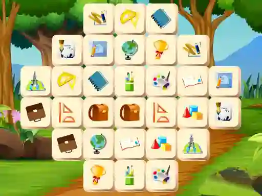Joc School Mahjong Deluxe on-line