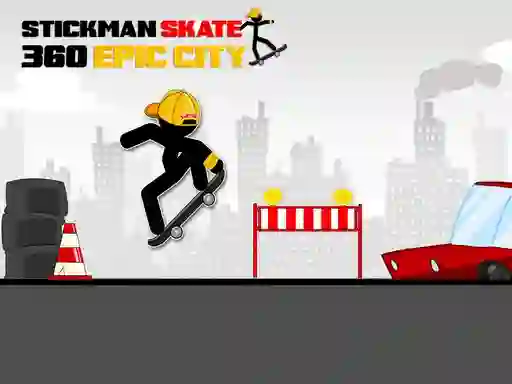 Joc Stickman Skate 360 Epic City on-line