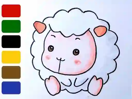 Joc Baby sheep ColoringBook on-line