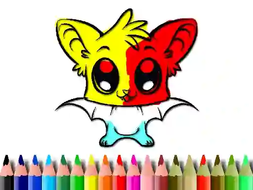 Joc Cute Bat Coloring Book on-line