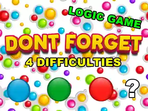Joc Dont Forget on-line