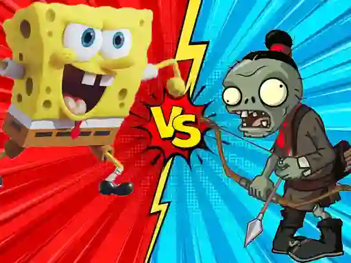 Joc Zombie Vs SpongeBoob on-line