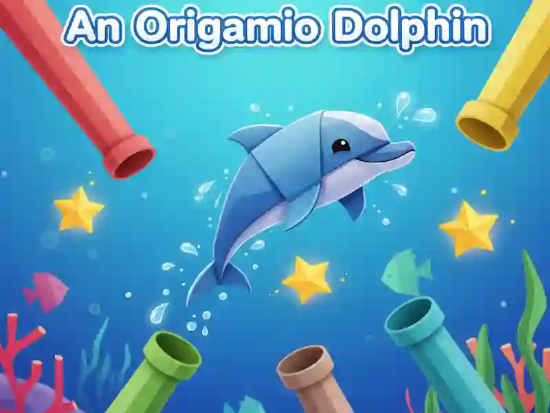 Joc An origami dolphin on-line