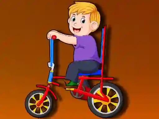 Joc Cartoon Bike Jigsaw on-line