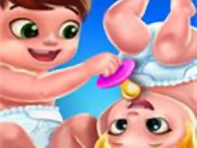 Joc Baby Twins Caring Day on-line