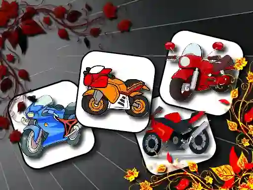 Joc Cartoon Motorbikes Memory on-line