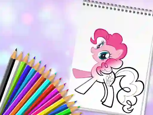 Joc Cute Pony Coloring Book on-line