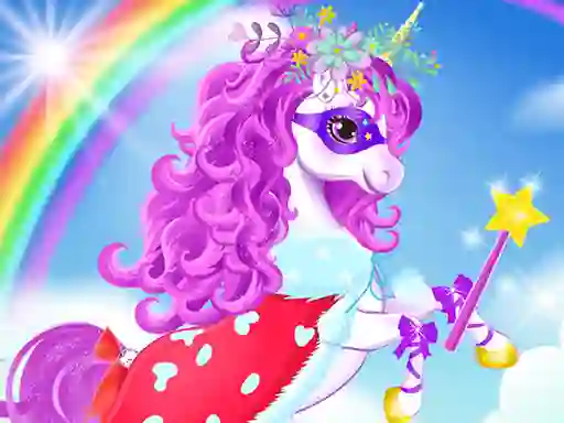 Joc Baby unicorn dress up on-line