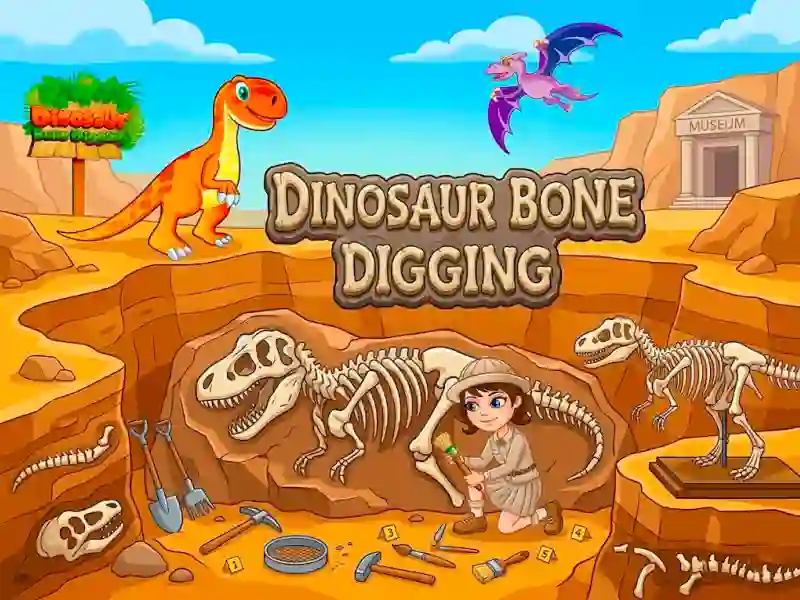 Joc Dinosaur Bone Digging on-line