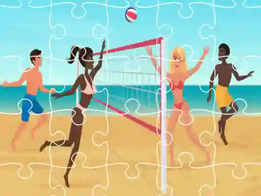 Joc Beach Volleyball Jigsaw on-line