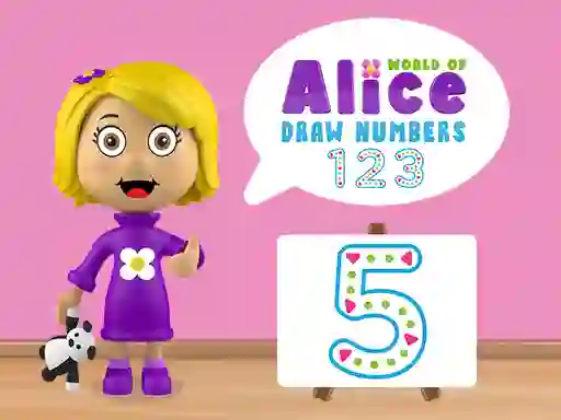 Joc World of Alice Draw Numbers on-line