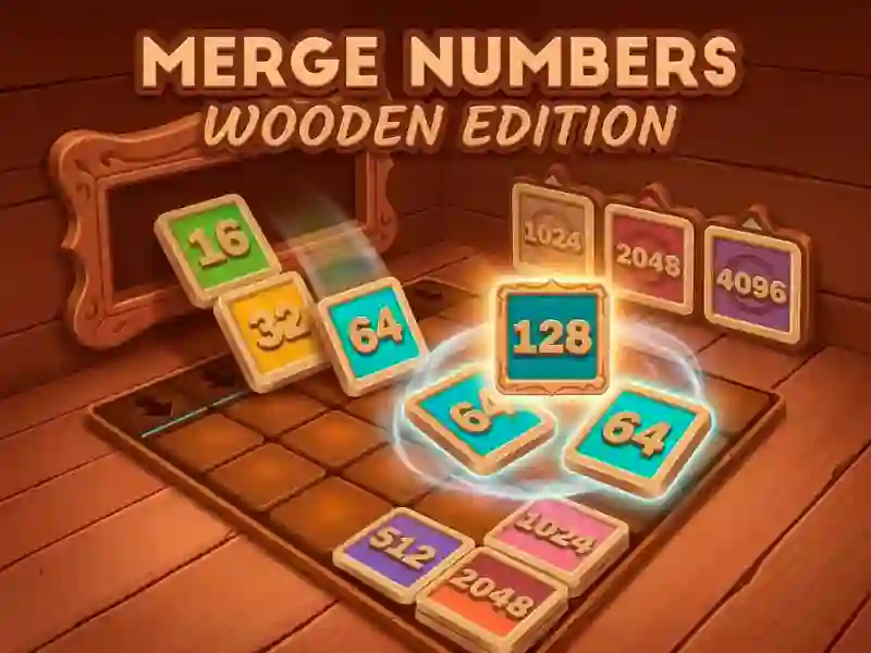 Joc Merge Numbers Wooden Edition on-line