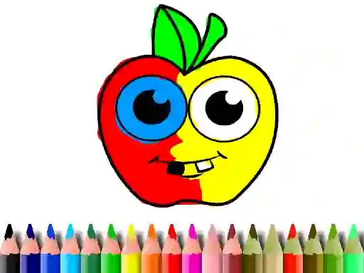 Joc Back To School: Apple Coloring Book on-line