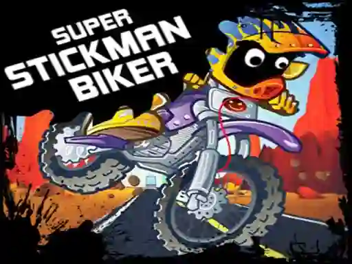 Joc Super Stickman Biker on-line