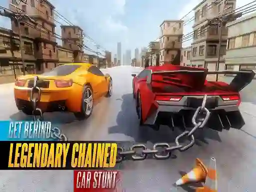 Joc Chained Car Stunts Race Mega Ramp on-line