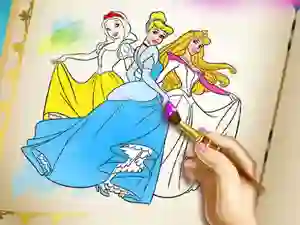 Joc Princesses Coloring Book on-line