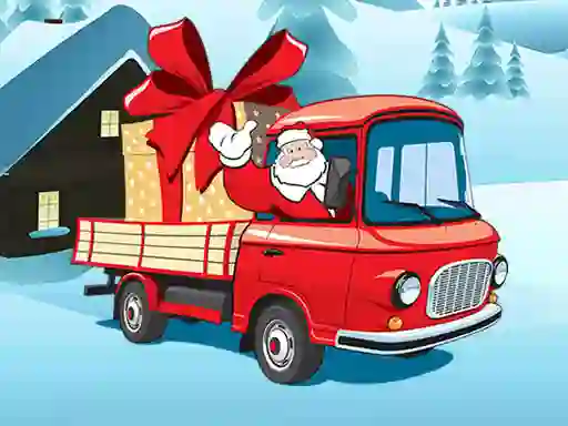 Joc Christmas Vehicles Jigsaw on-line