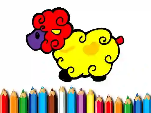 Joc Baby Sheep Coloring on-line