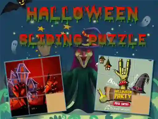 Joc Halloween Sliding Puzzle on-line