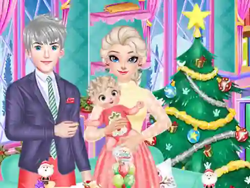 Joc Frozen Family Christmas Preparation on-line