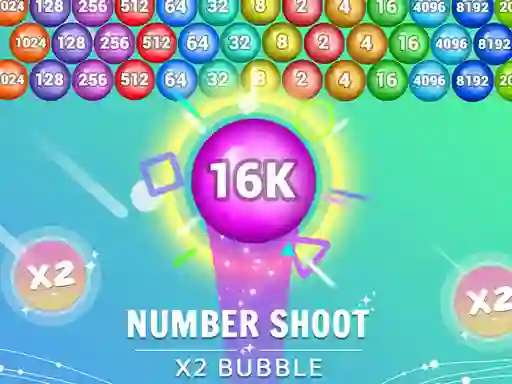 Joc Number Shoot x 2 bubble on-line