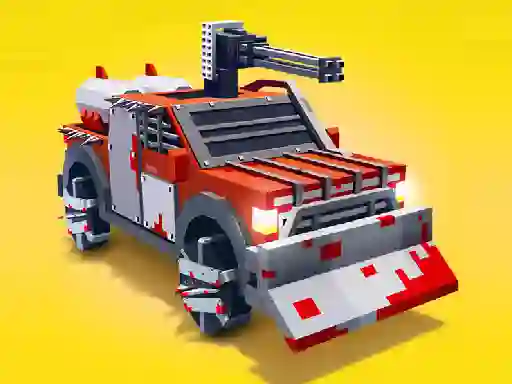 Joc Zombie Derby Blocky Roads on-line