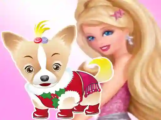 Joc Barbie's Dog Dressup on-line