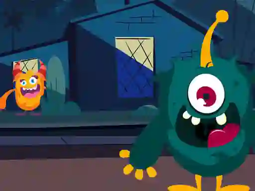 Joc Funny Monsters Jigsaw on-line