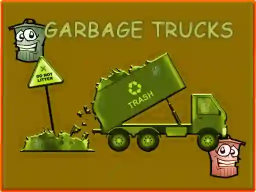 Joc Garbage Trucks Hidden Trash Can on-line