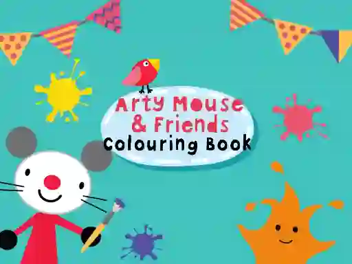 Joc Arty Mouse & Friends Coloring Book on-line