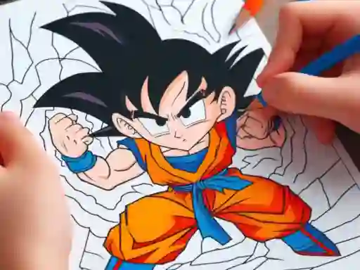 Joc Anime Coloring Book on-line