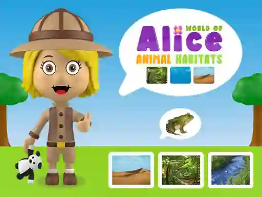 Joc World of Alice Animal Habitats on-line