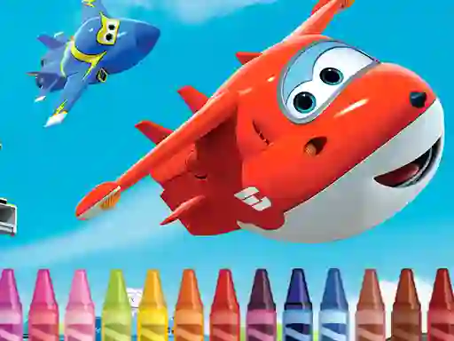 Joc Superwings Coloring on-line