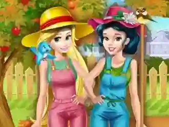 Joc Princesses Working In the Garden on-line