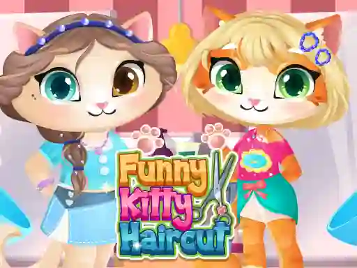Joc Funny Kitty Haircut on-line