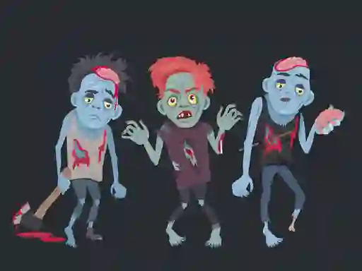 Joc Zombies and Skeletons Coloring on-line