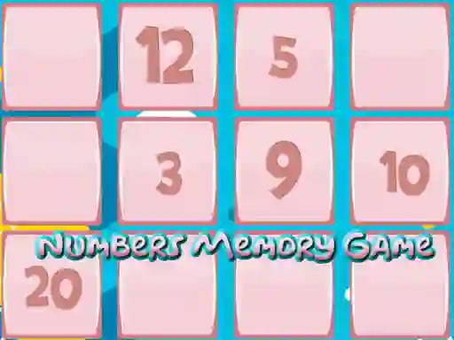 Joc Memory Game With Numbers on-line
