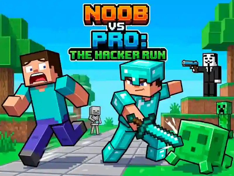 Joc Noob vs Pro Help Hacker danger Hacker on-line