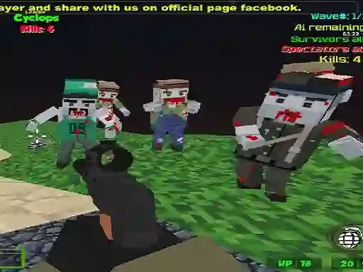 Joc Blocky Combat SWAT Zombie Survival on-line