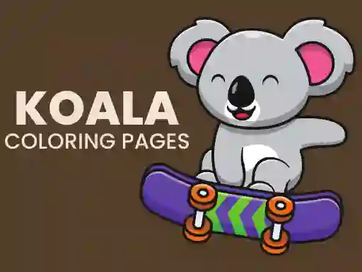 Joc Koala Coloring Pages on-line