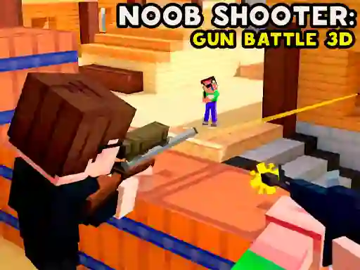 Joc Noob Shooter: Gun Battle 3D on-line
