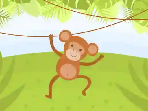 Joc Funny Monkeys Coloring on-line