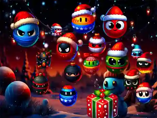Joc Christmas Rush : Red and Friend Balls on-line