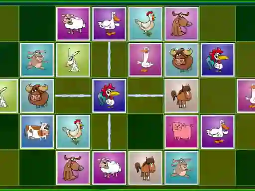 Joc Farm animals matching puzzles on-line