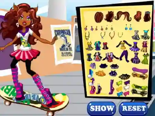 Joc Clawdeen skates on-line