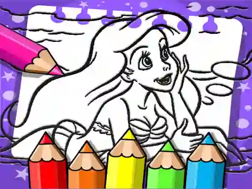 Joc Ariel The Mermaid Coloring Book on-line