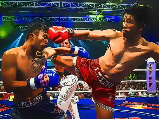 Joc MuayThai Fighters Jigsaw on-line