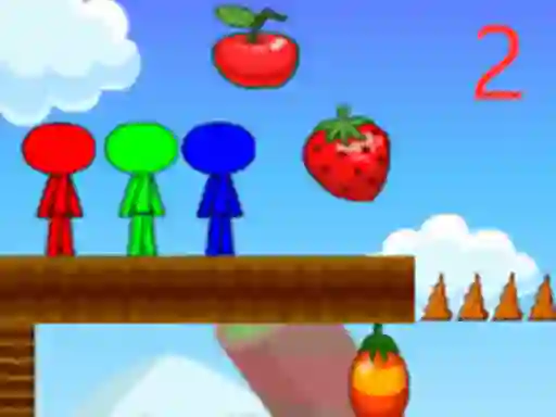Joc Stickman Bros In Fruit Island 2 on-line