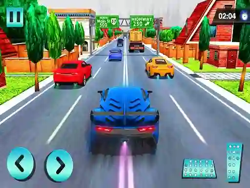 Joc Car Racing in Fast Highway Traffic on-line